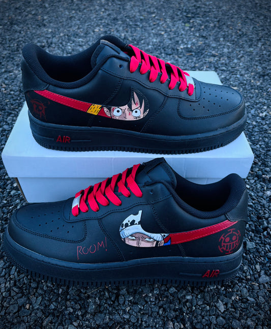 Fuerza aérea 1 personalizada luffy x trafalgar law