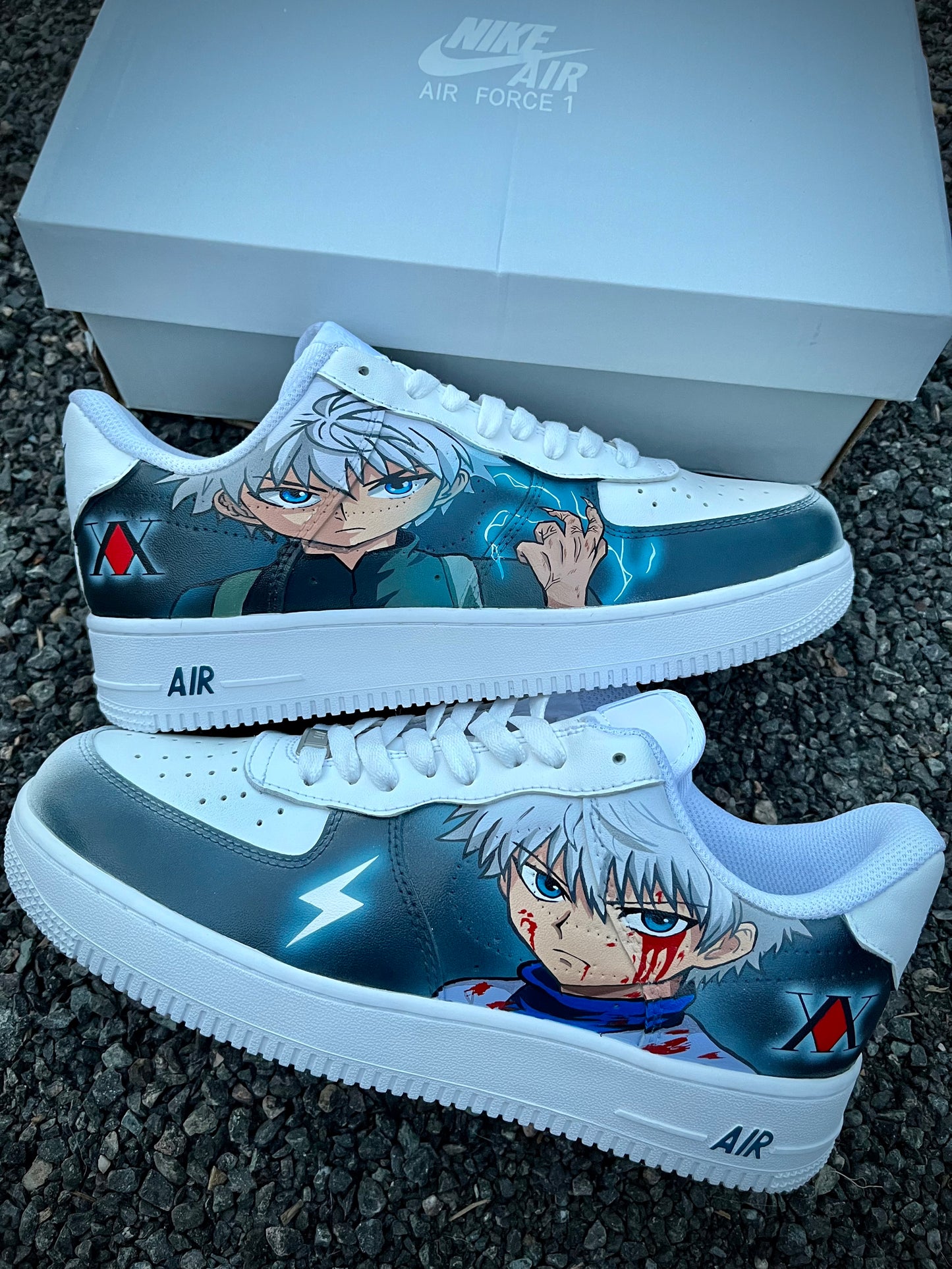 HXH killua custom AF1Hunter x Hunter