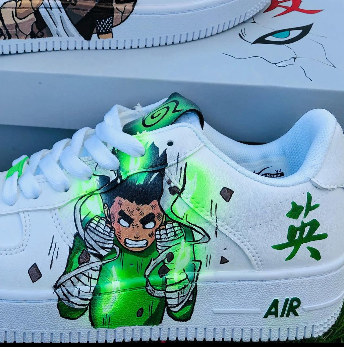 Gaara vs Rock lee AF1 Naruto Shippuden personalizado