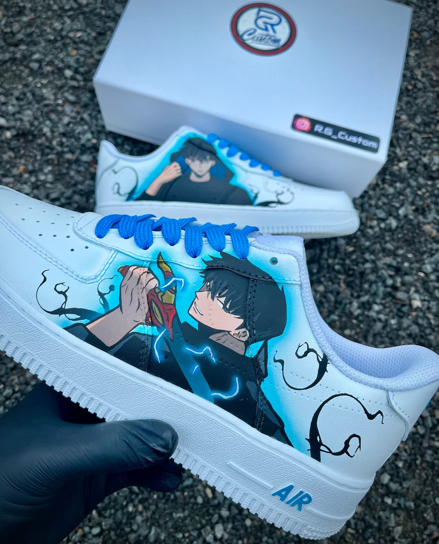 Sung Jin Woo Solo Leveling custom shoes