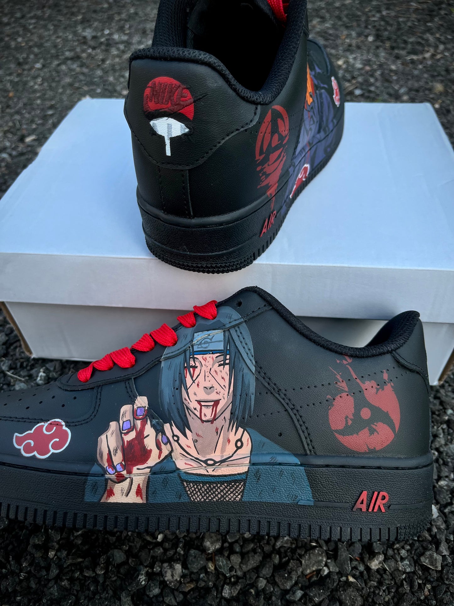 Obito e Itachi Air Force 1 negro