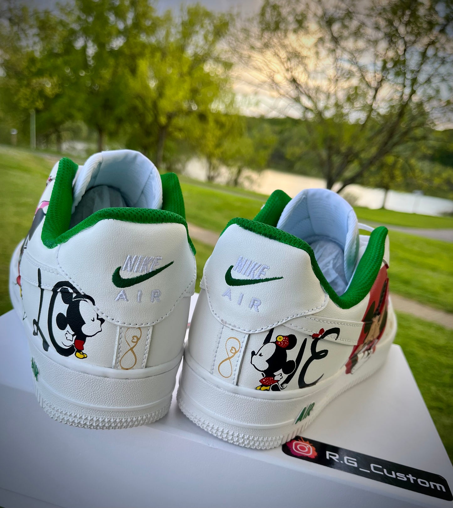 Mickey and Minnie Mouse custom shoes Af1