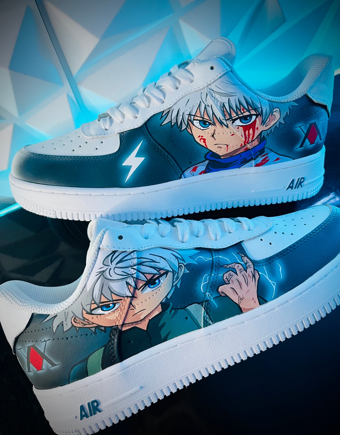 HXH killua custom AF1Hunter x Hunter