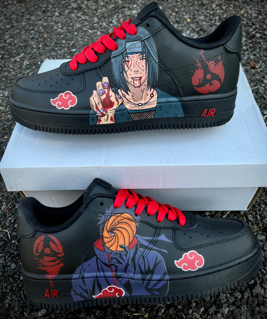 Obito e Itachi Air Force 1 negro
