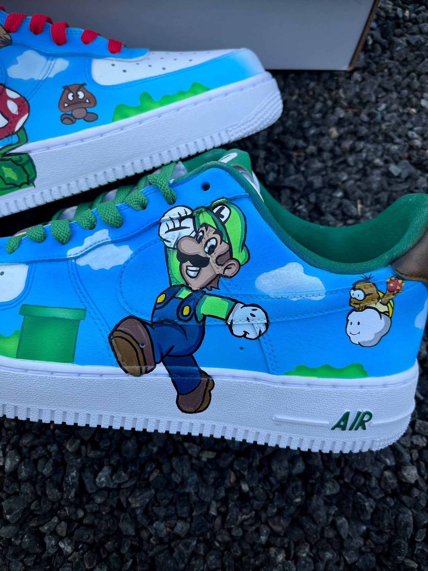 Luigi y Mario super mario bros af1 personalizado