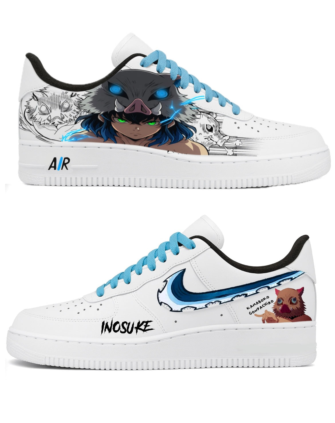 Inosuke Kimetsu no yaiba/demonslayer custom shoes