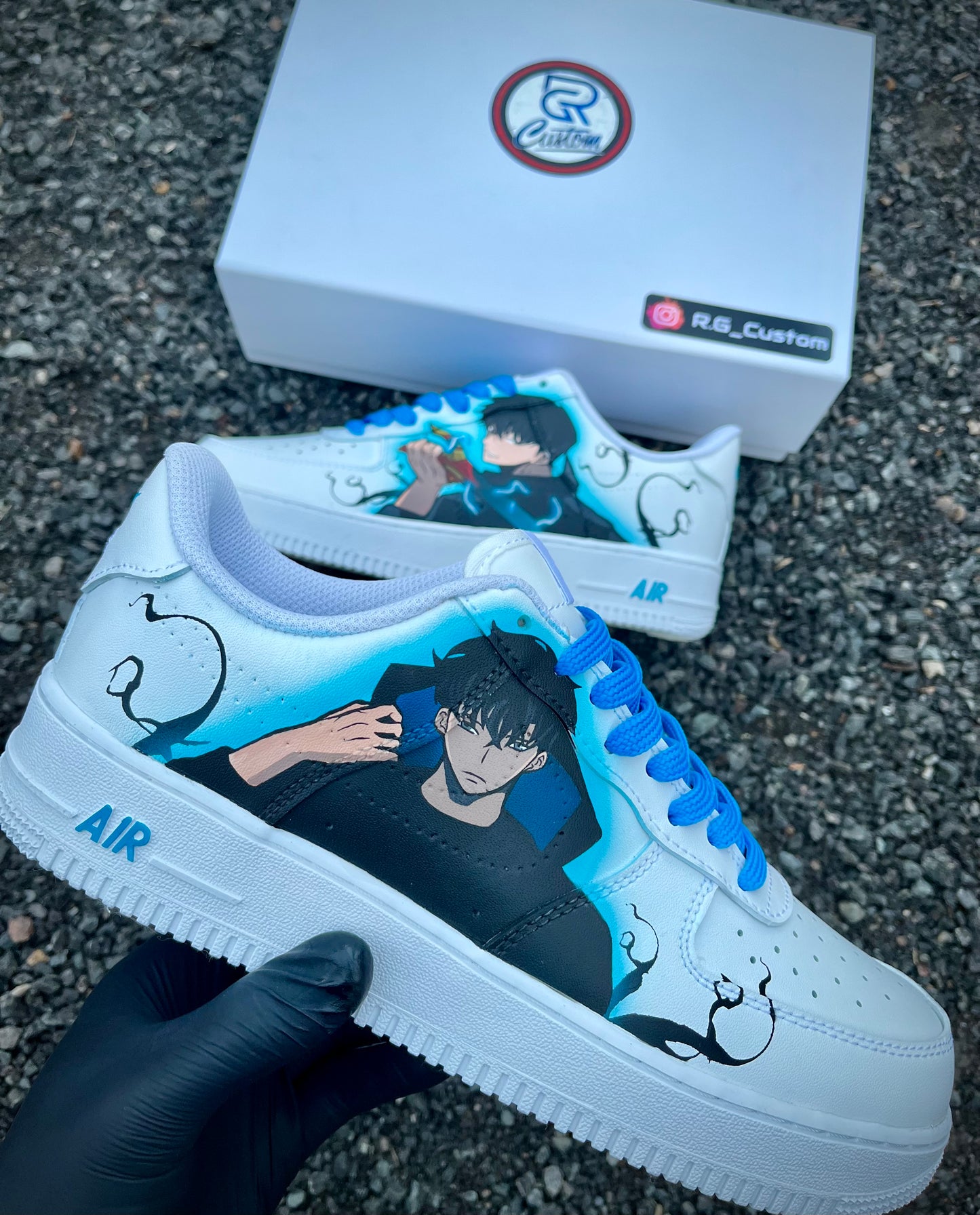 Sung Jin Woo Solo Leveling custom shoes