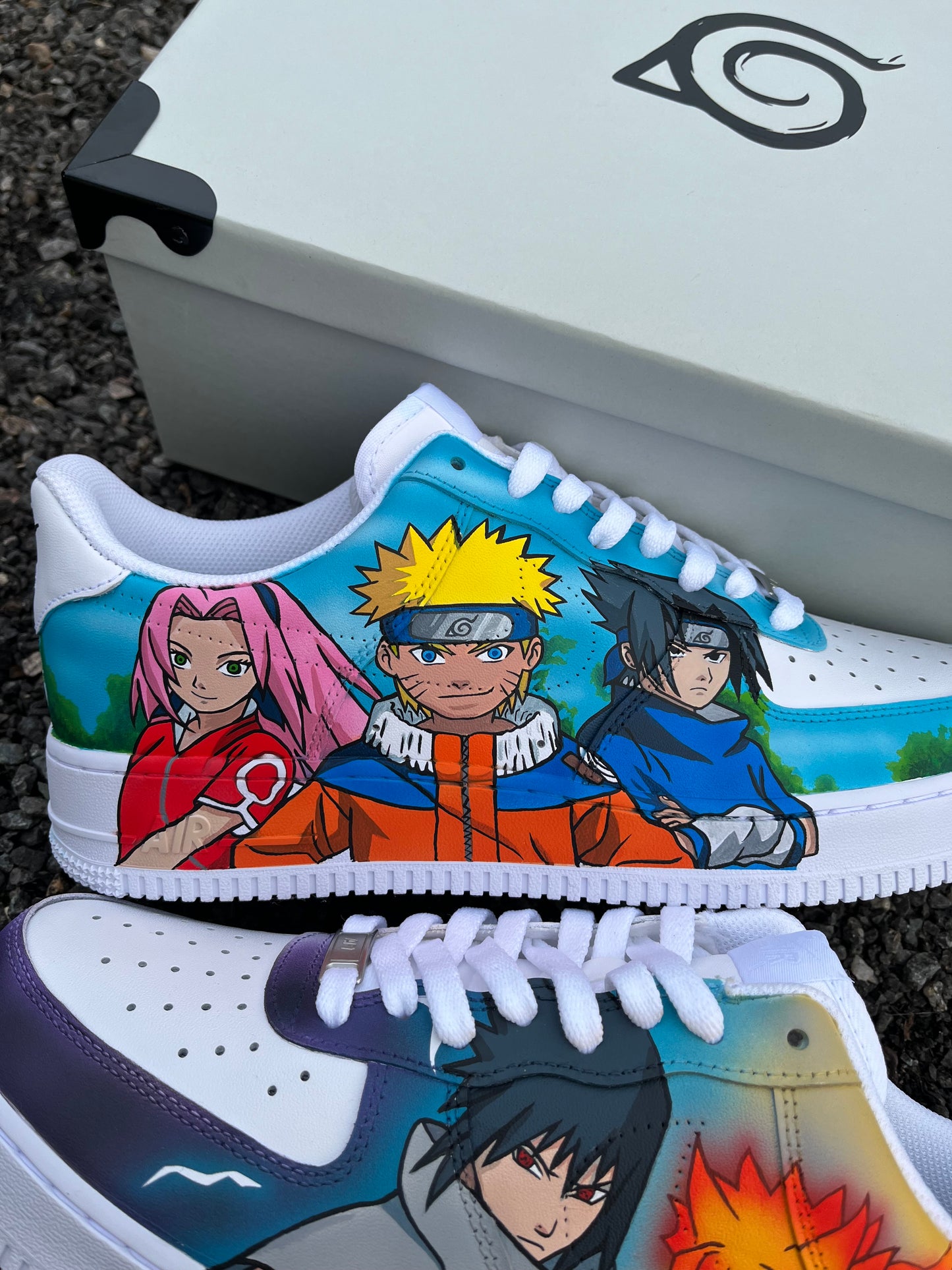 Team 7 Naruto sasuke sakura AF1 custom