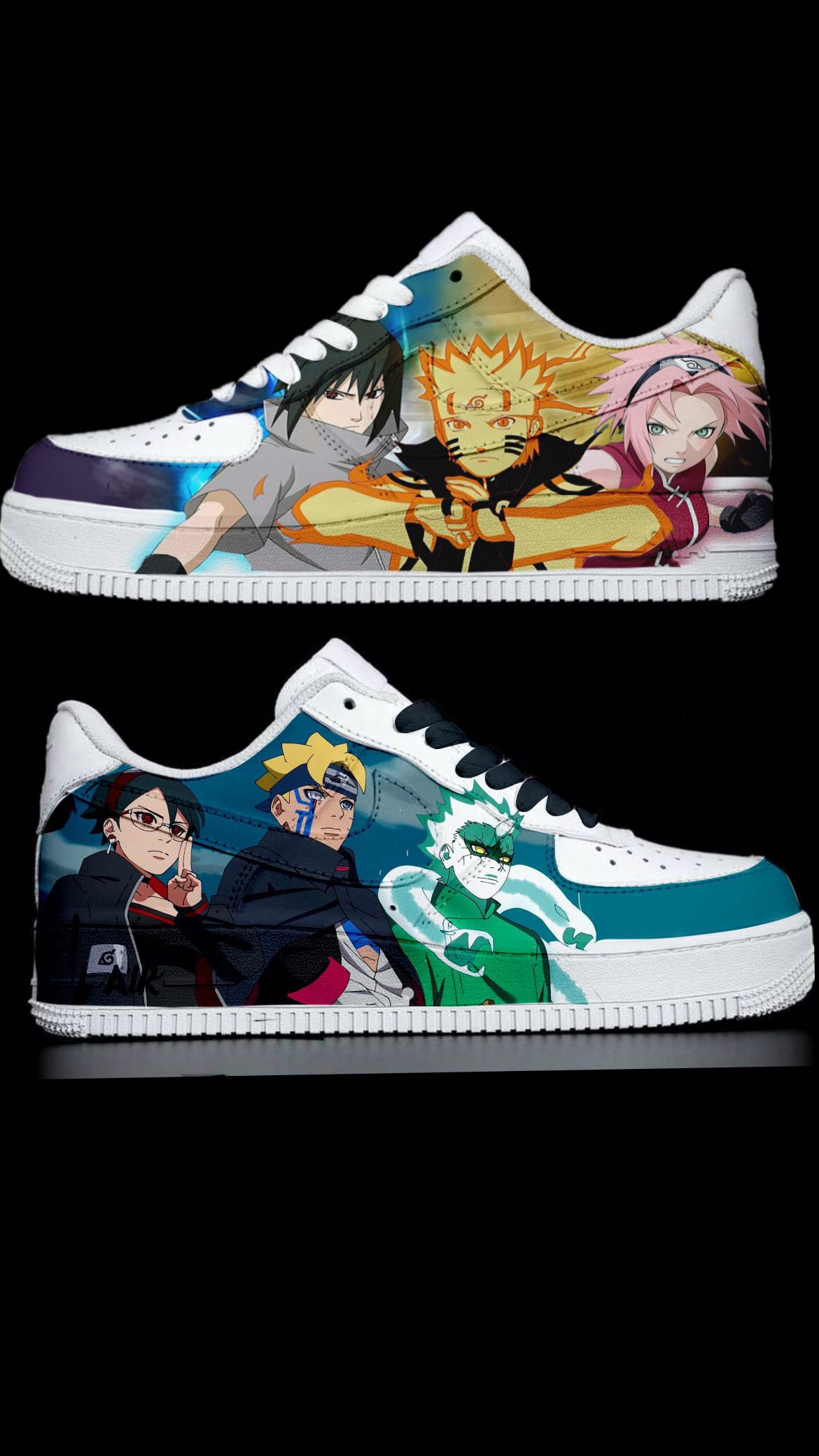 Team 7 Naruto vs Boruto AF1 custom