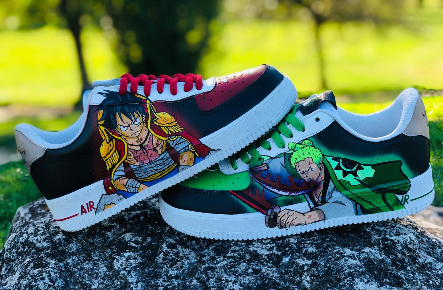 Luffy vs Zoro One piece / custom shoes