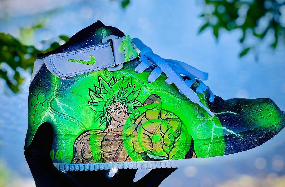 Goku vs broly / zapatos personalizados de dragon ball