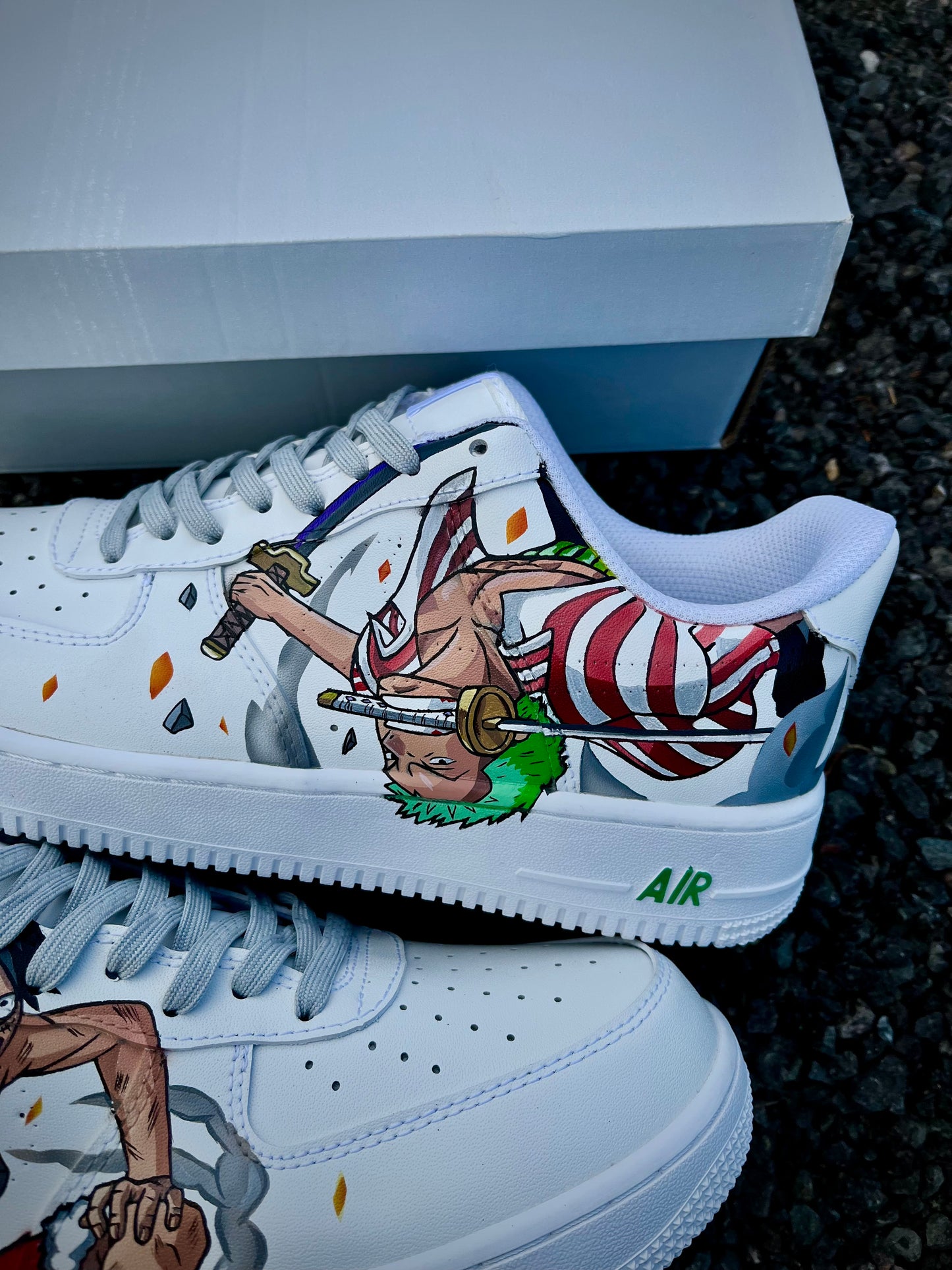 Fuerza aérea 1 Luffy 🆚 Zoro👟 Una pieza