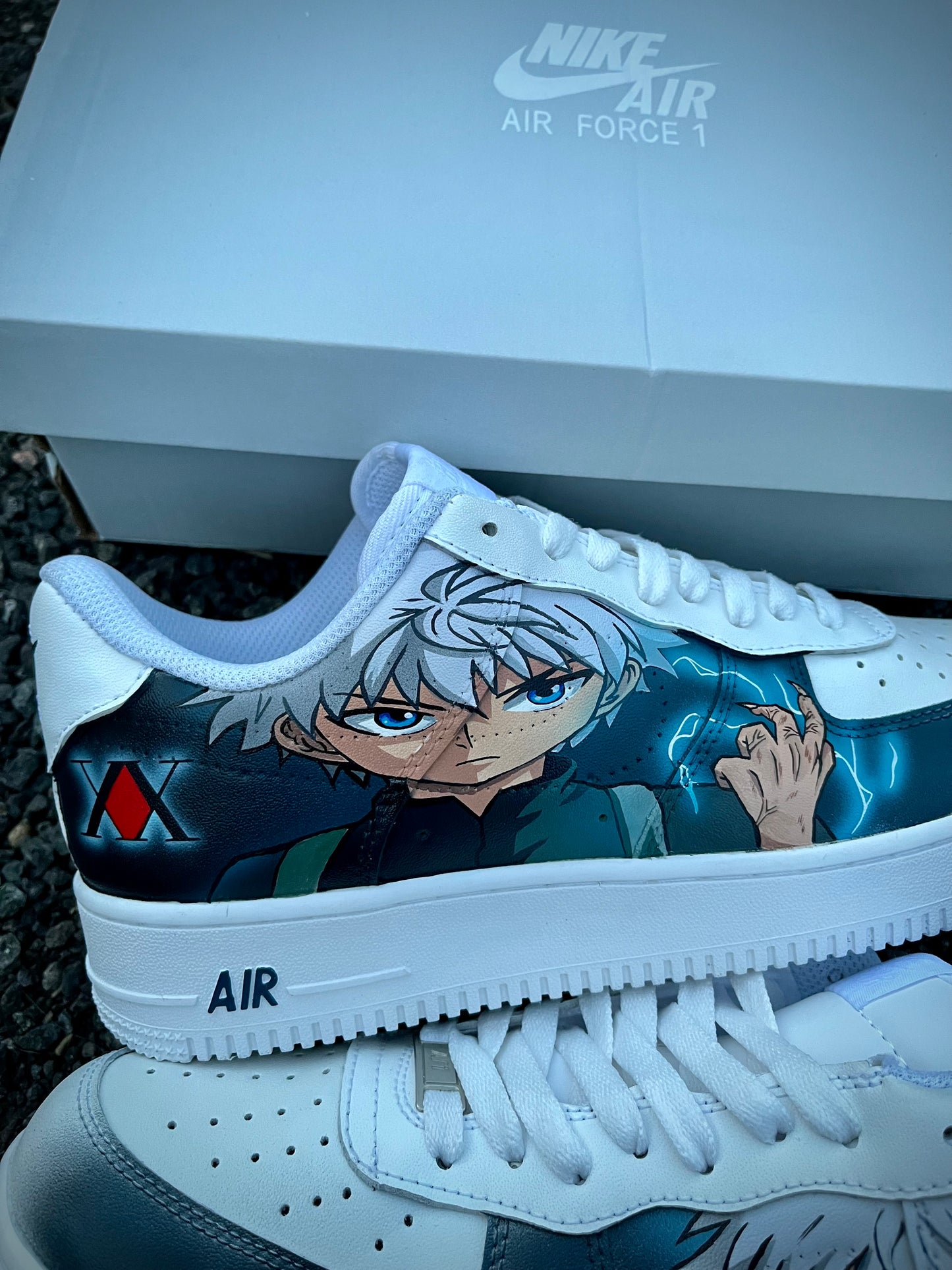 HXH killua custom AF1Hunter x Hunter