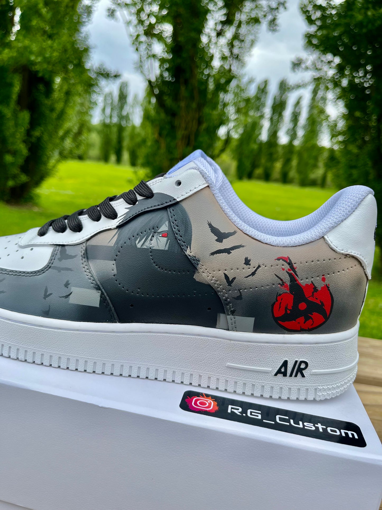 AIR FORCE 1 custom Sasuke Uchiha