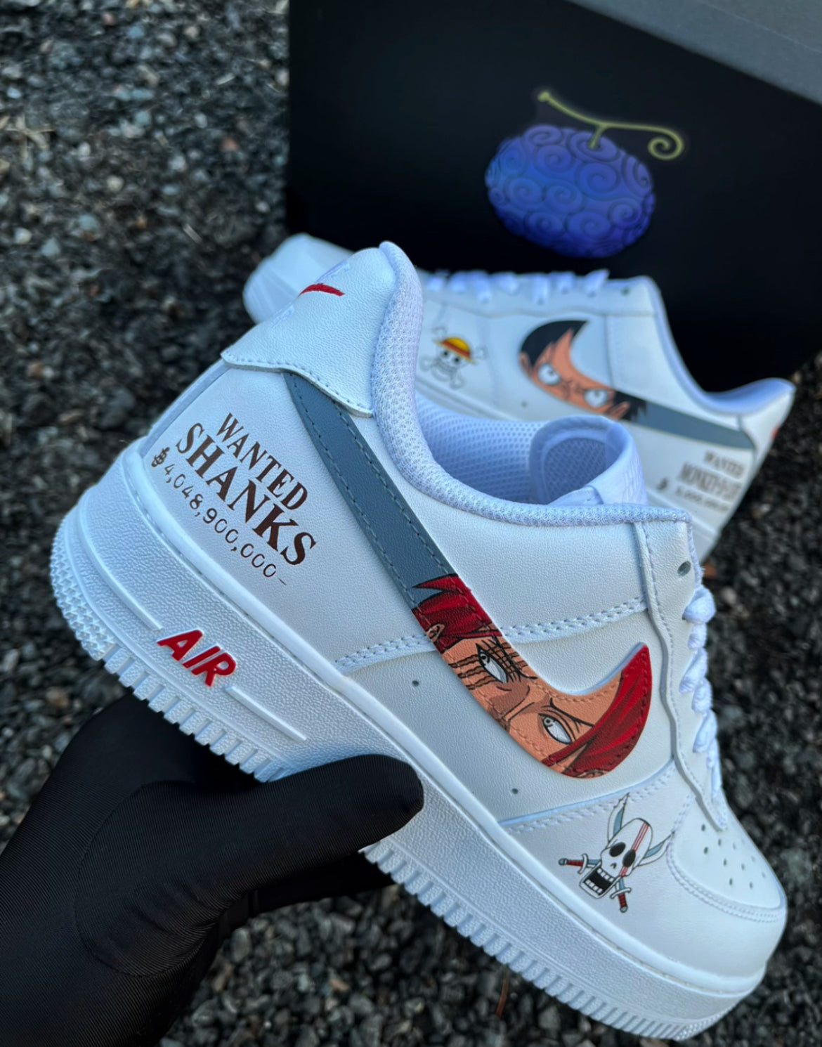 Shanks and luffy Air force 1 One piece