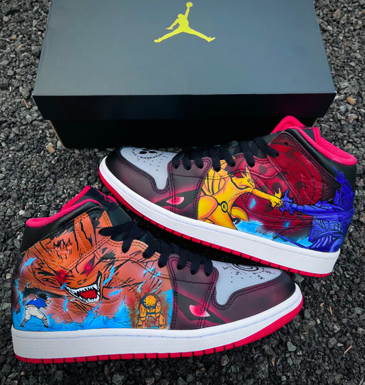 Jordan 1 Naruto Vs Sasuke/kyubi vs susano