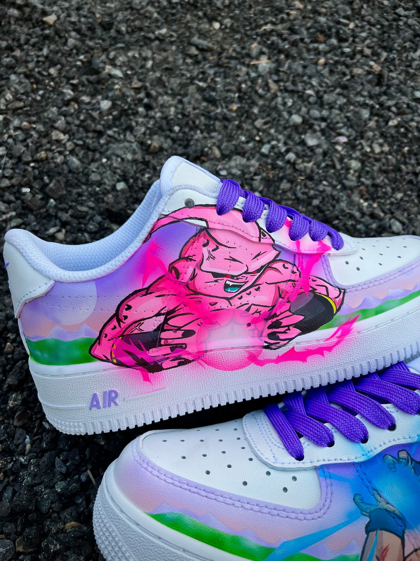 Goku ssj3 vs kid buu Fuerza aérea 1 dragon ball