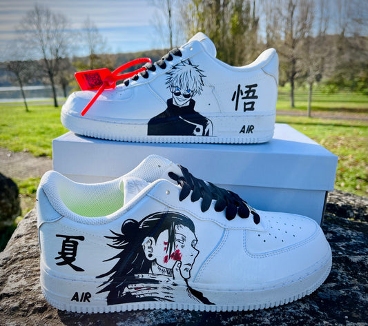 AIR FORCE 1 jujutsu kaisen personalizado / gojo vs Geto