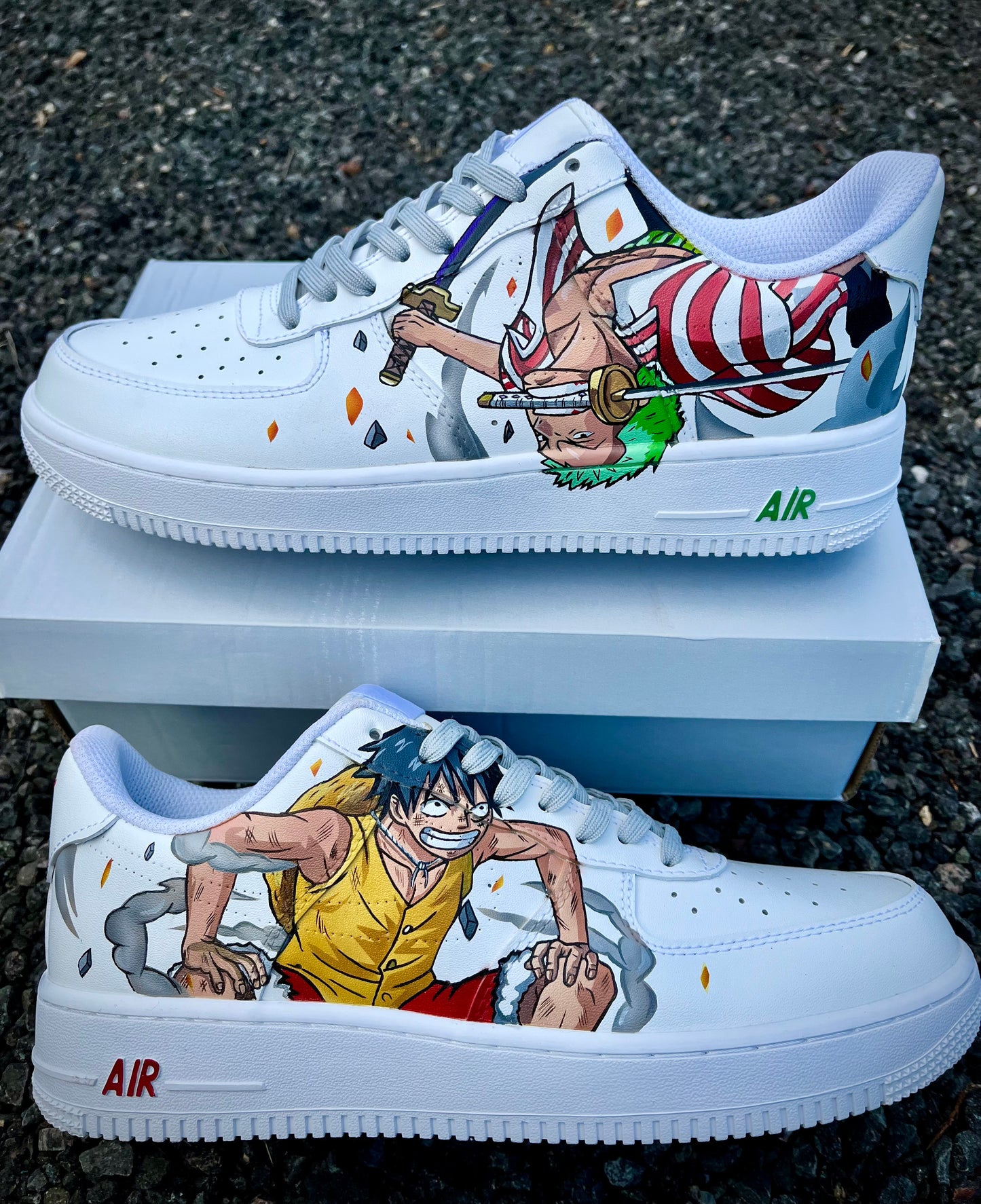 Fuerza aérea 1 Luffy 🆚 Zoro👟 Una pieza
