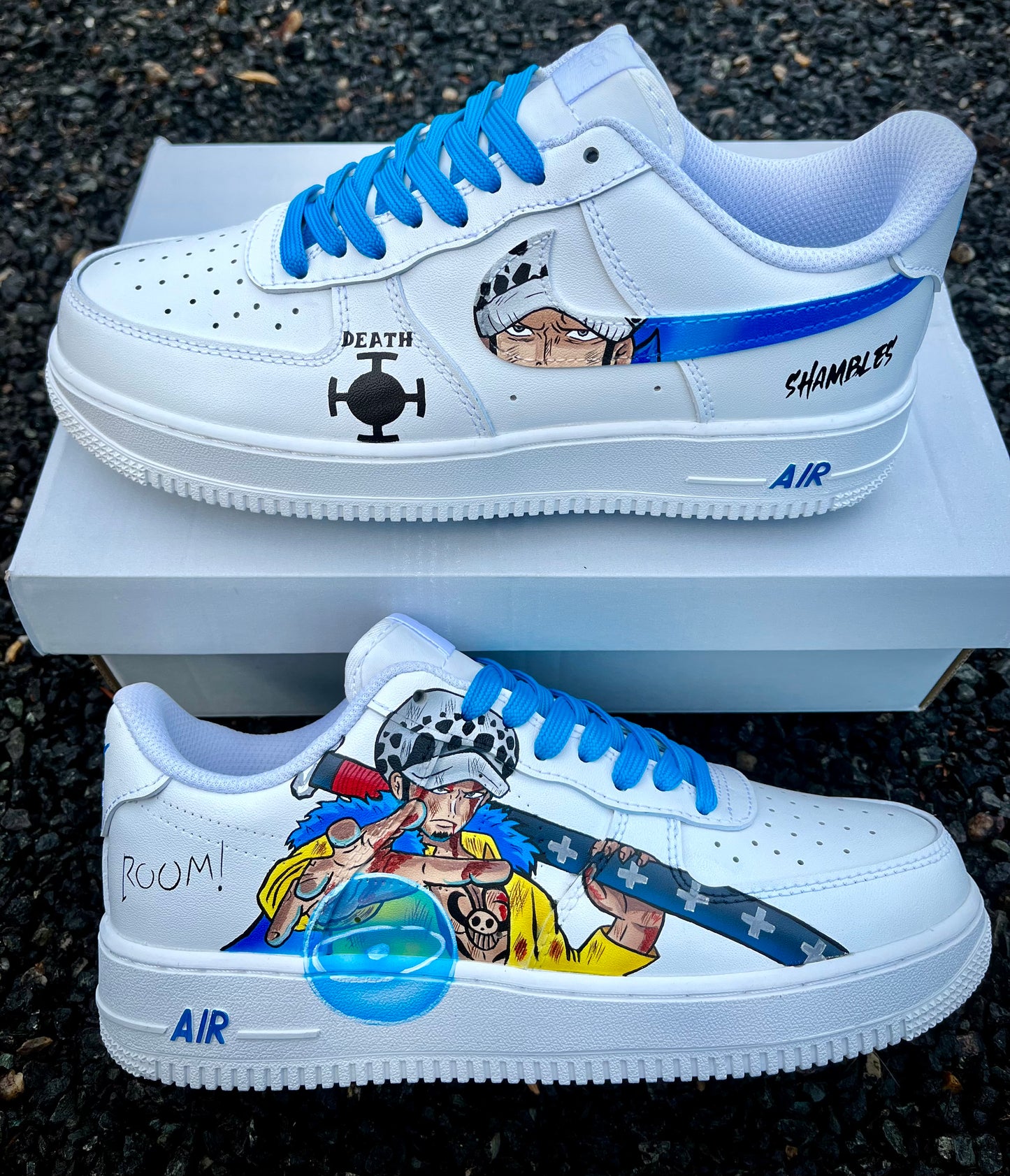 Trafalgar Law Air force1 personalizado