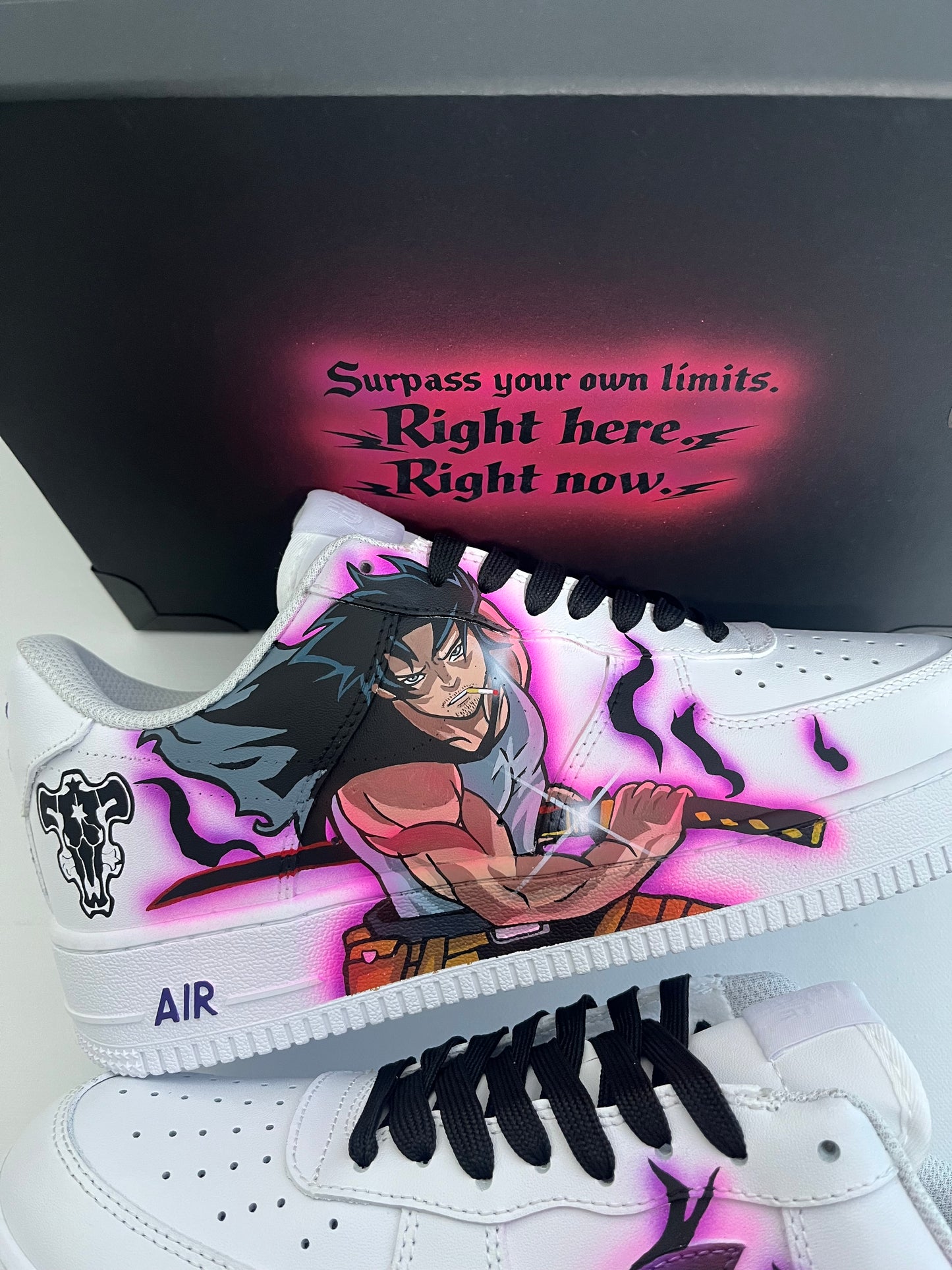Yami sukehiro black clover custom shoes