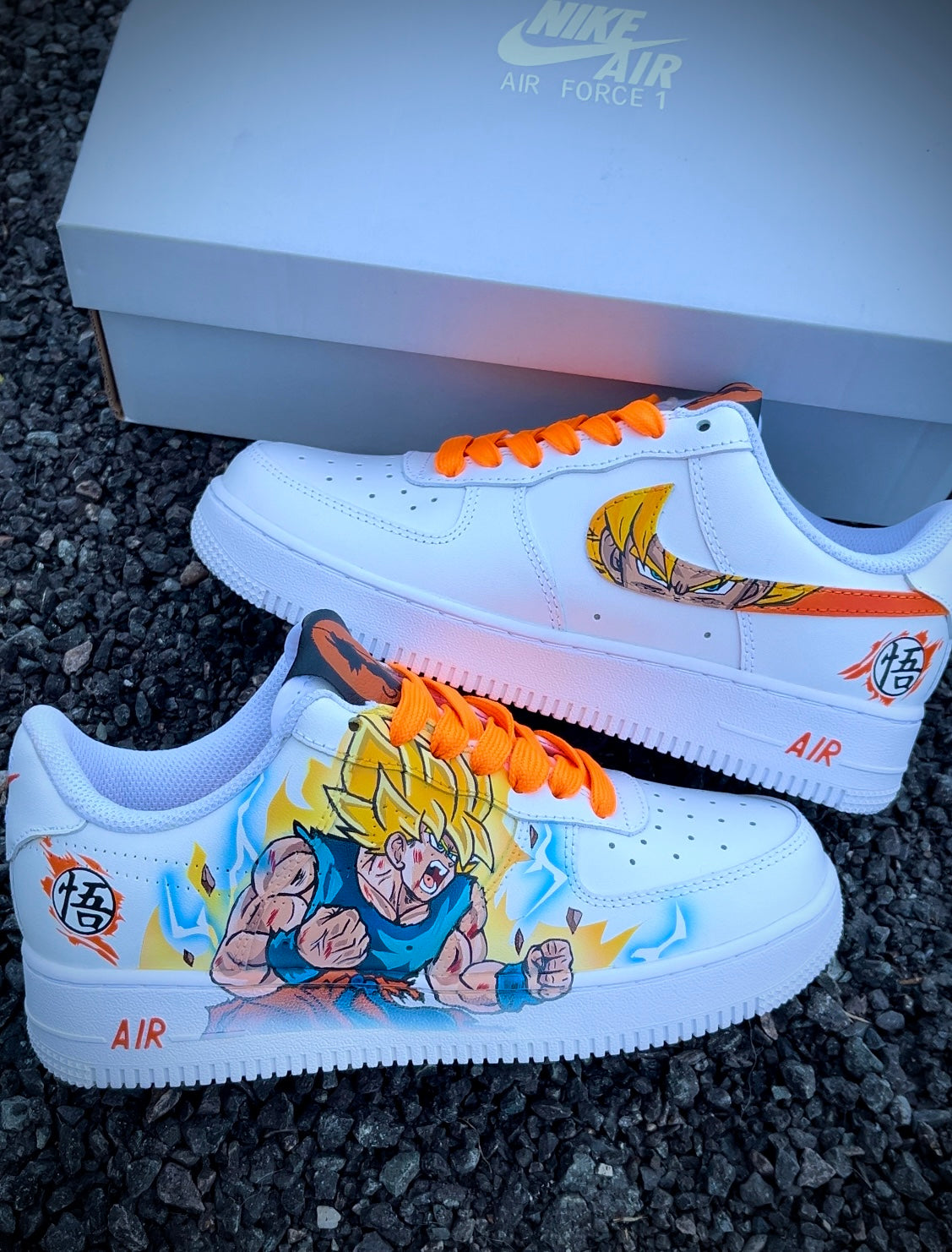 Air force 1 personalizada Dragon ball / Goku ssj