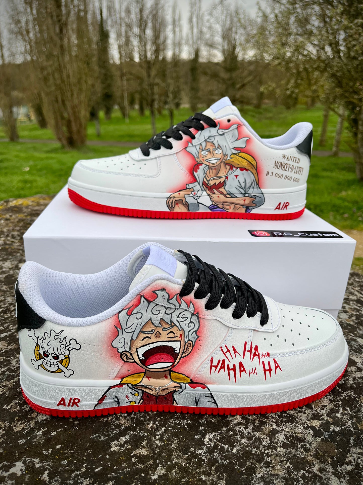 Air force 1 Luffy Gesr 5 One pince Custom Air force 1