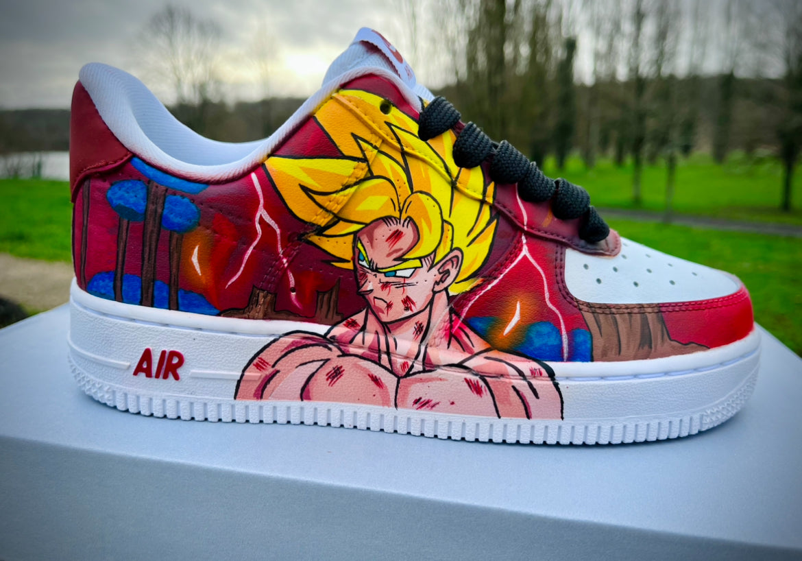 Goku vs freezer/zapatillas personalizadas de dragon ball