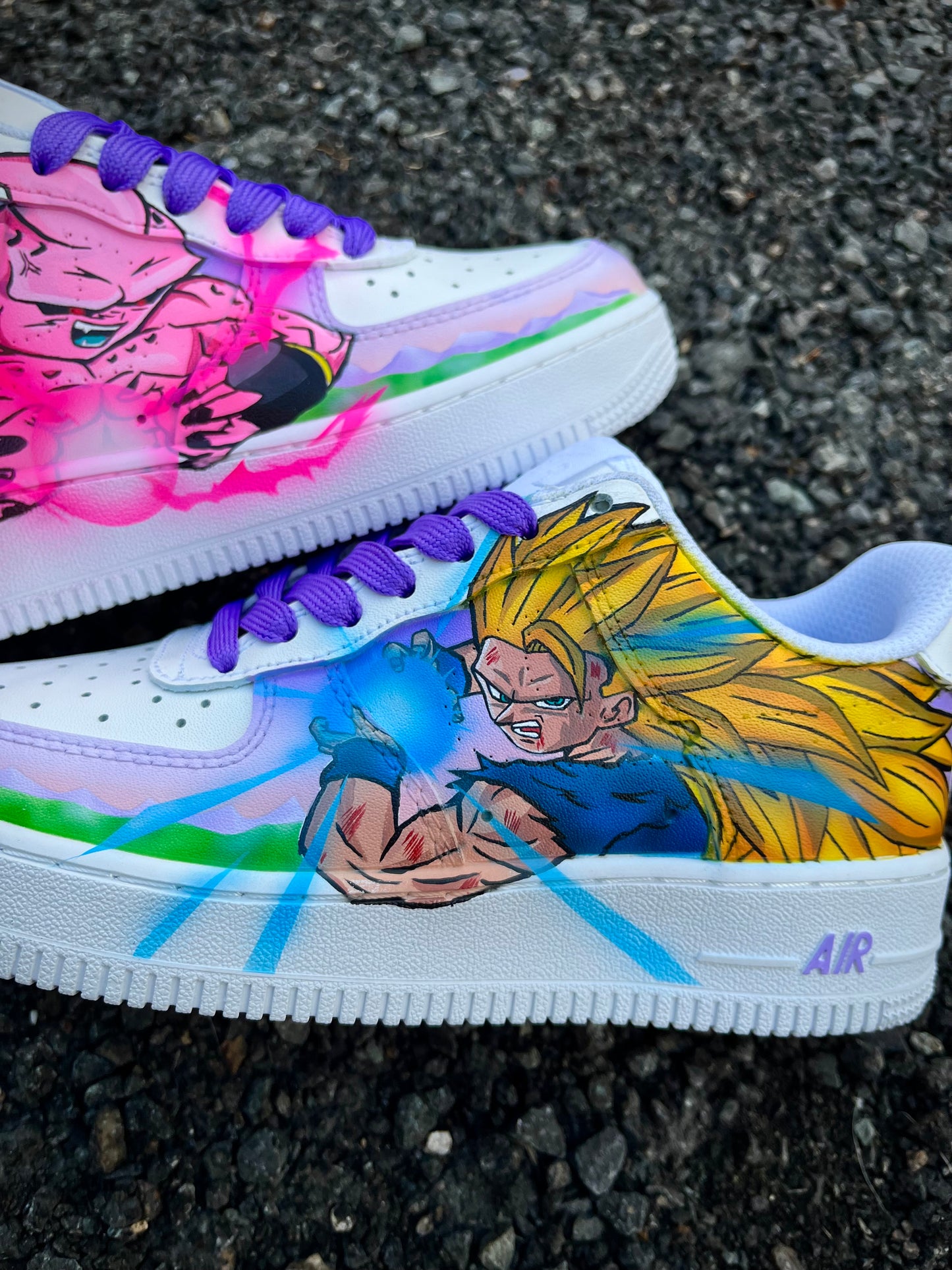 Goku ssj3 vs kid buu Fuerza aérea 1 dragon ball