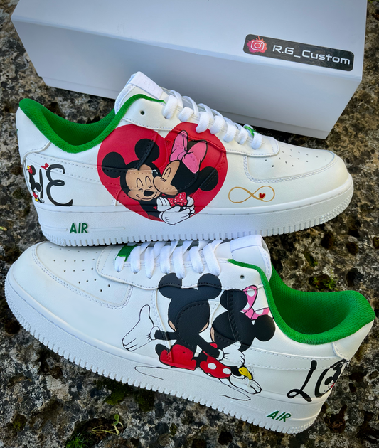Mickey and Minnie Mouse custom shoes Af1