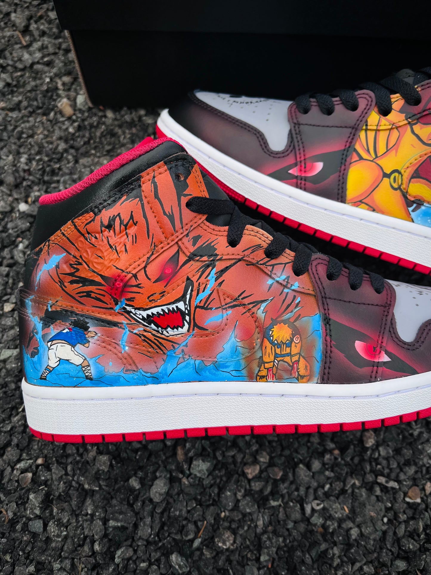 Jordan 1 Naruto Vs Sasuke/kyubi vs susano