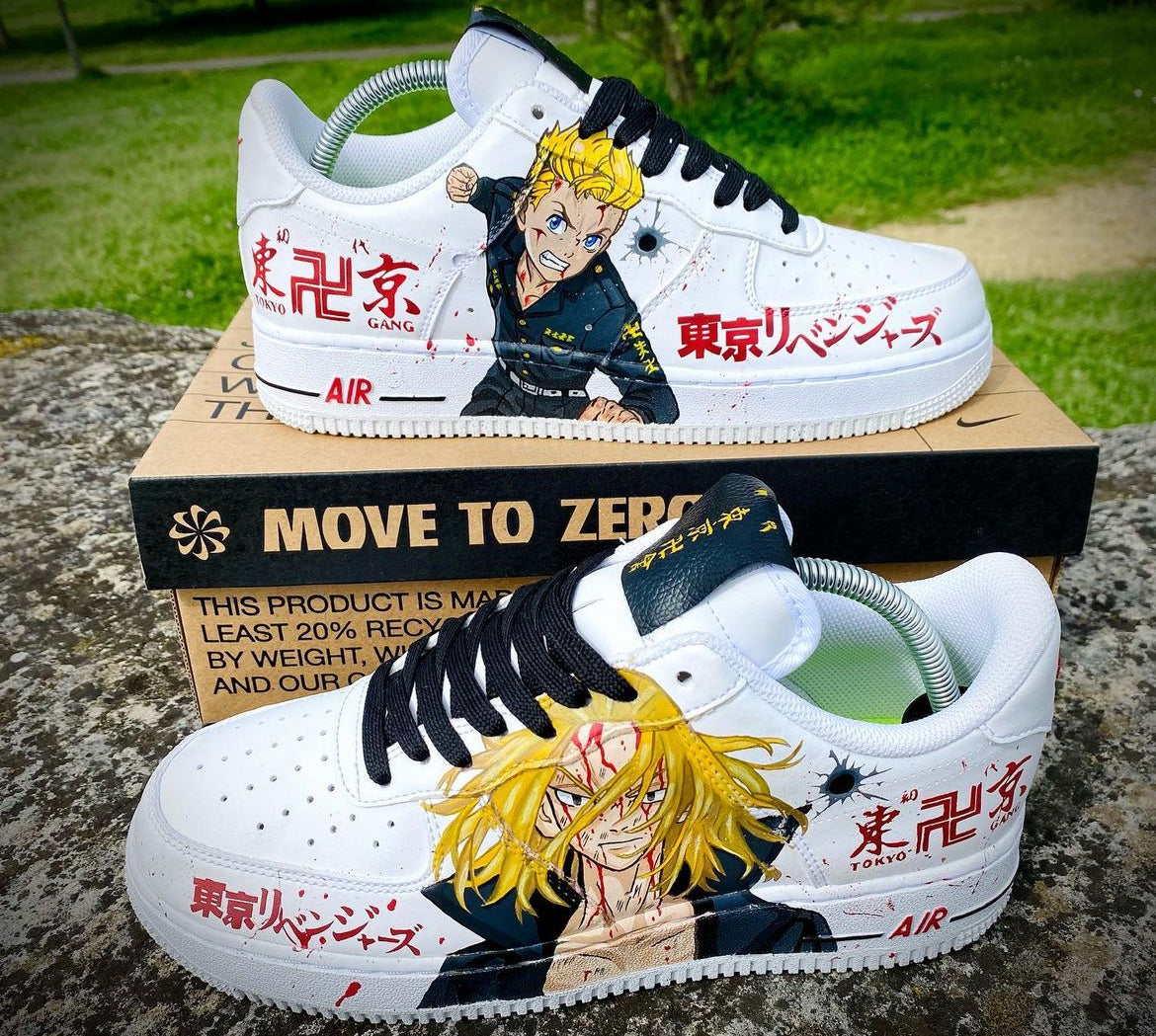 Takemichi vs mikey / Manjiro sano Zapatos personalizados de los vengadores de Tokio