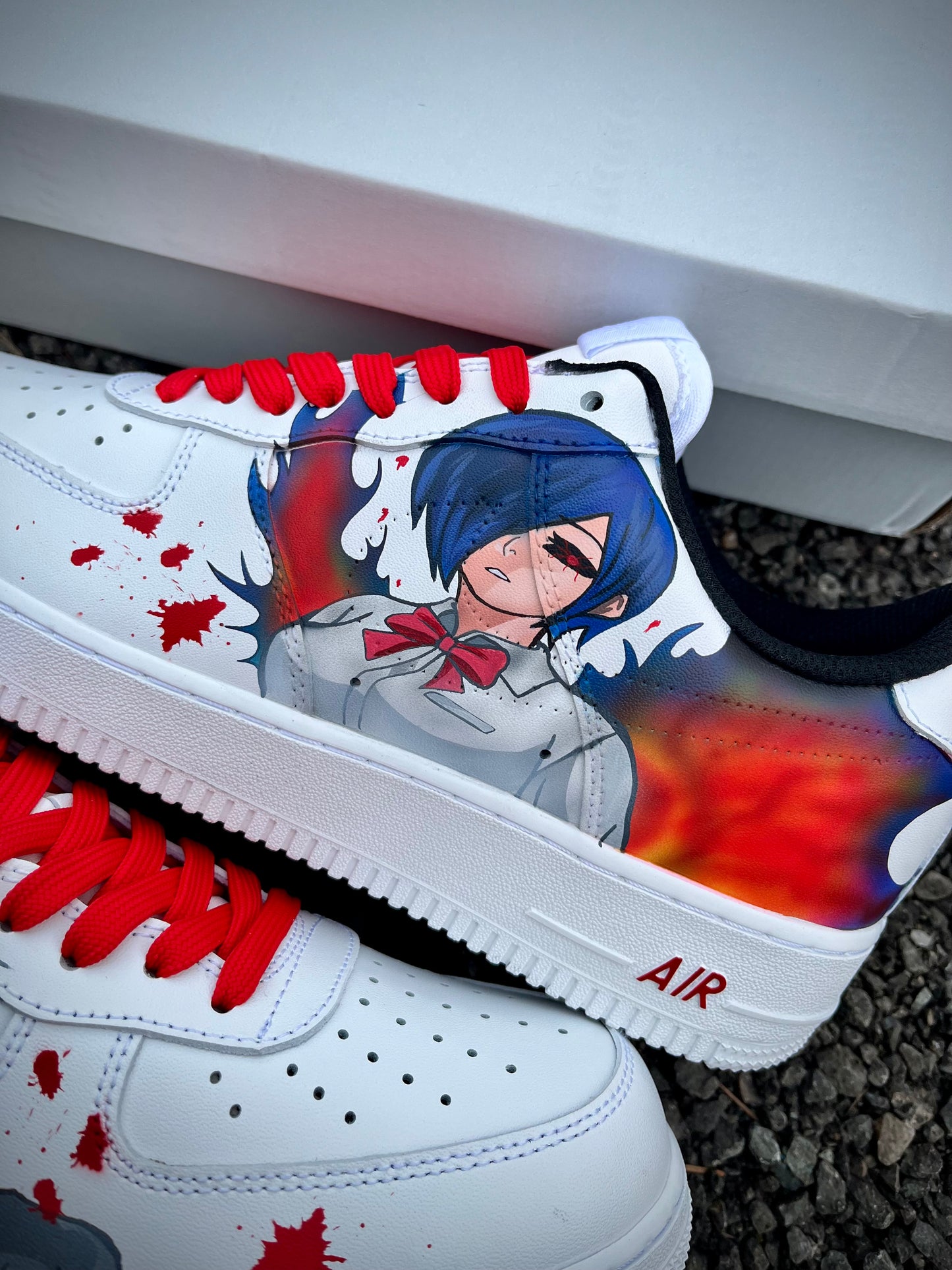 Zapatos personalizados Ken kaneki y Touka Tokyo ghoul