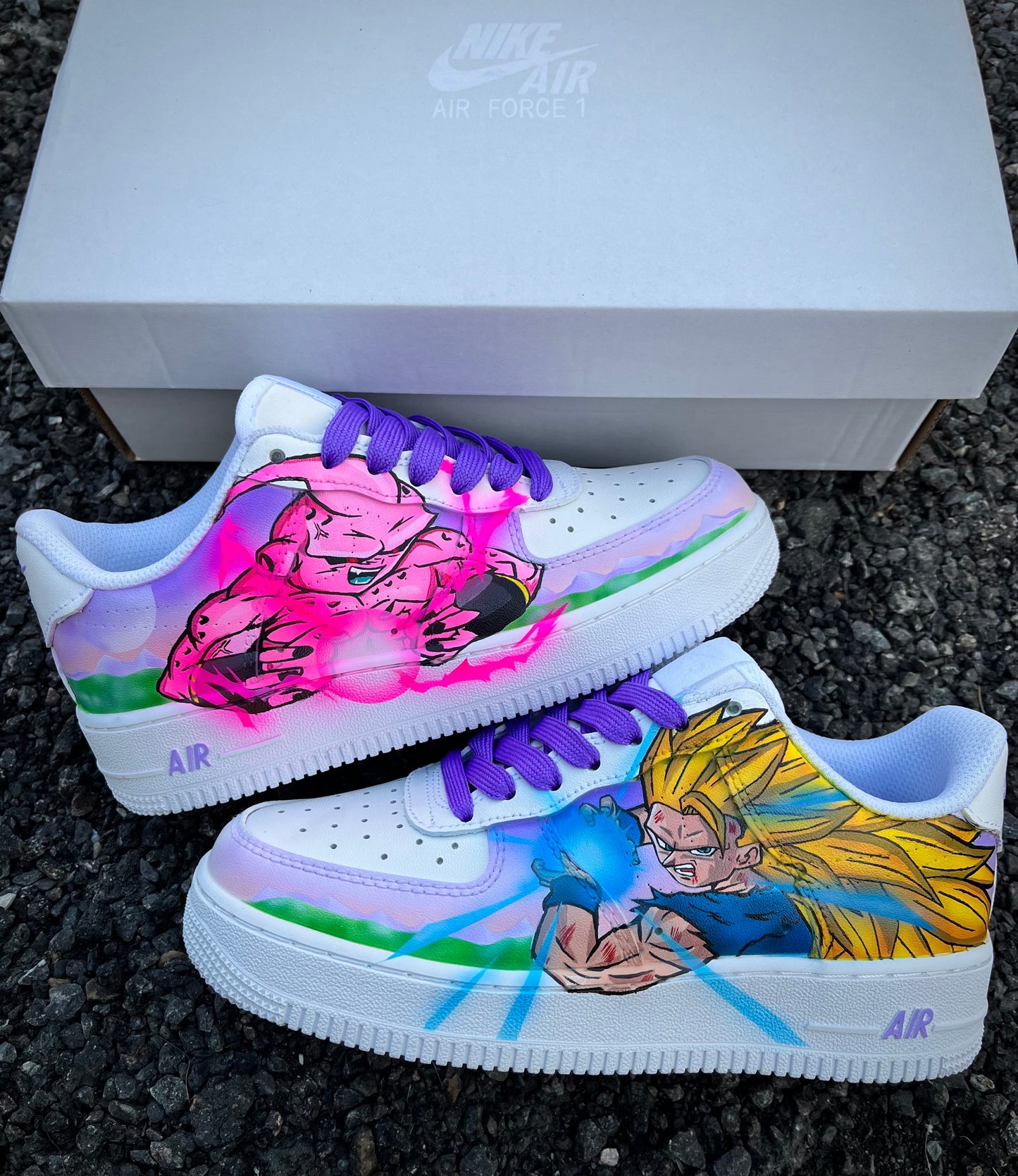 Goku ssj3 vs kid buu Fuerza aérea 1 dragon ball