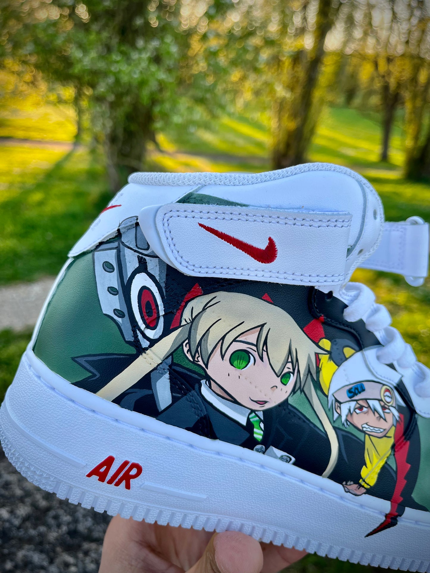 Senku Dr Stone and soul eater custom shoes
