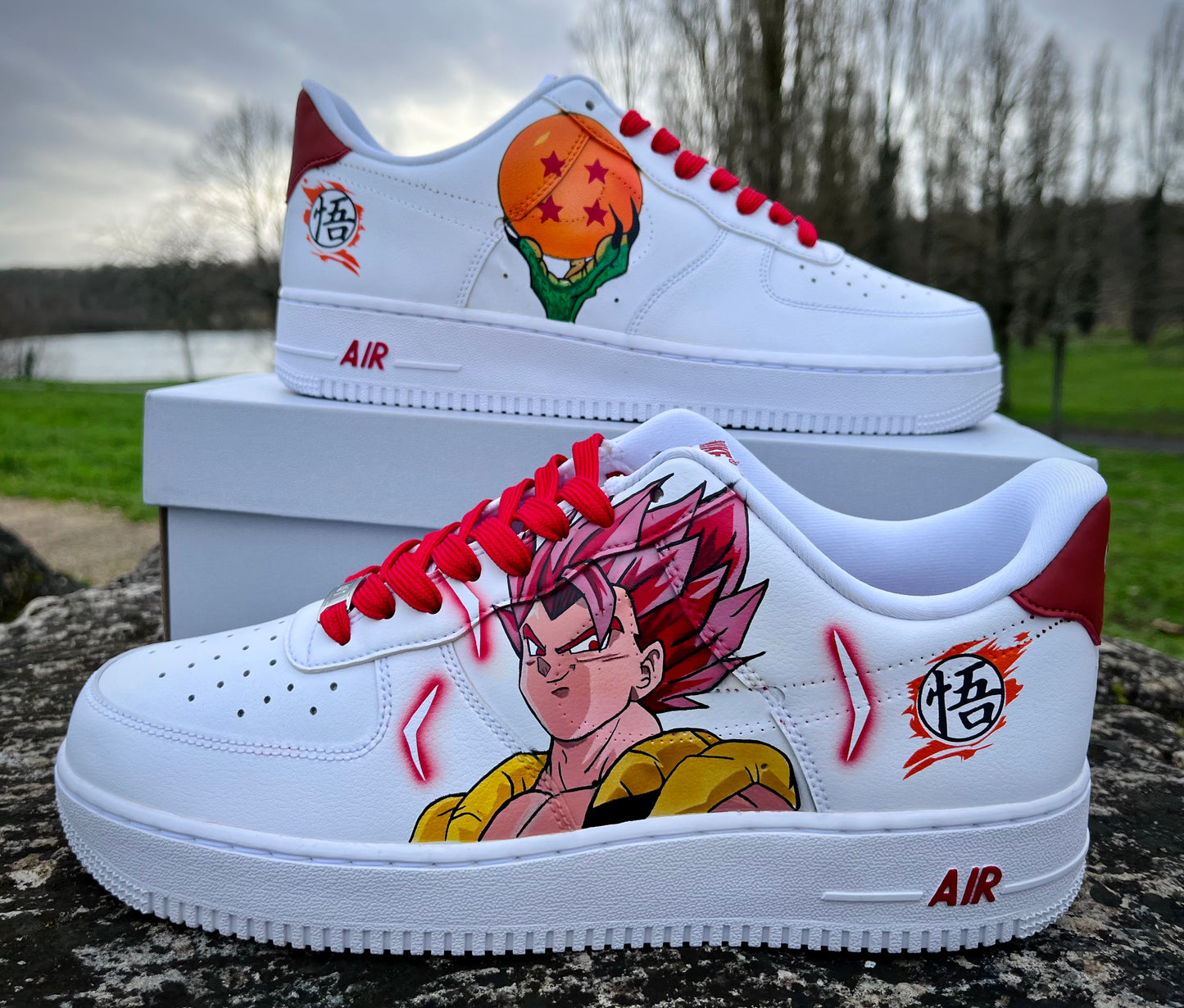 Air force 1 personalizada Dragon ball vegito