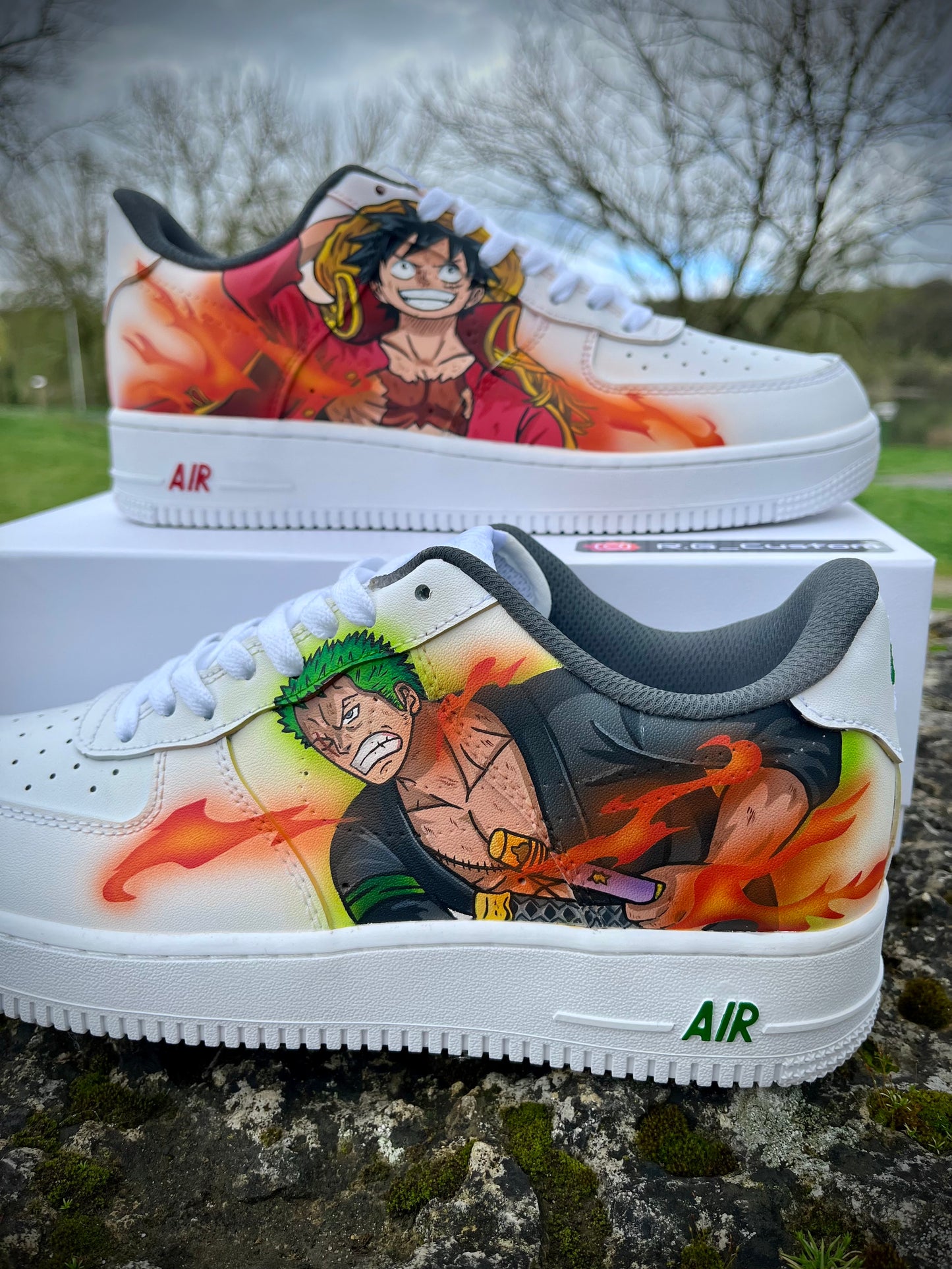 Fuerza aérea 1 Luffy 🆚 Zoro👟 Una pieza