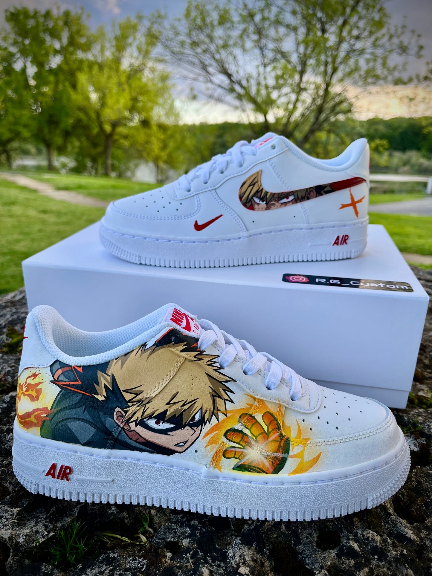 Air force 1 Custom bakugo / boku no hero custom shoes