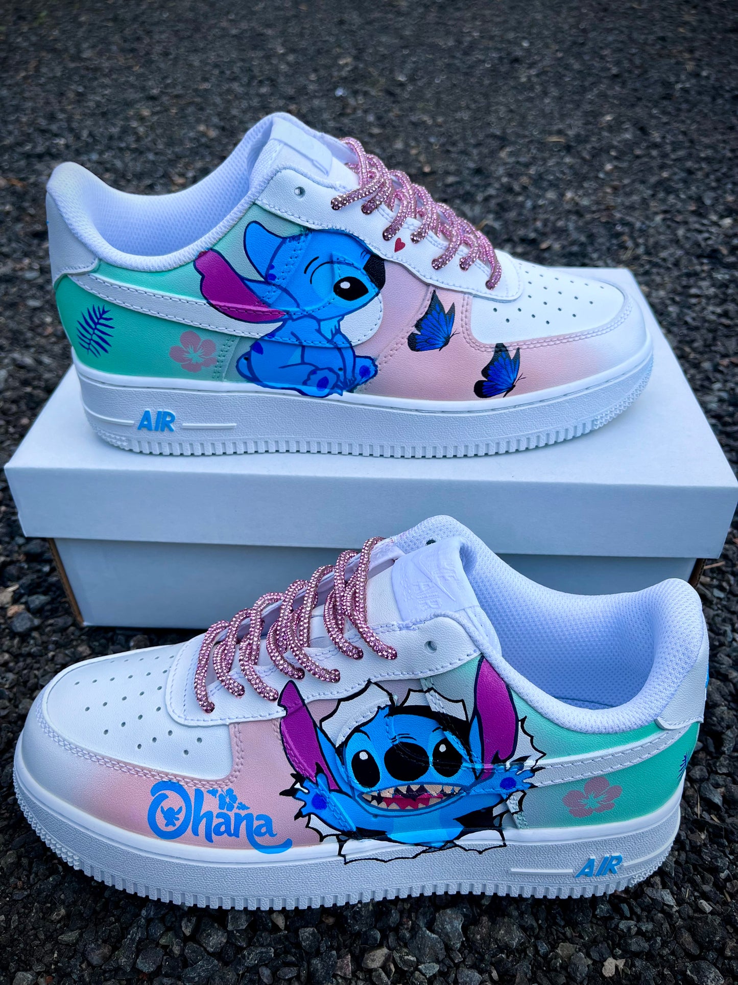 Zapatillas personalizadas Air Force 1 Stitch