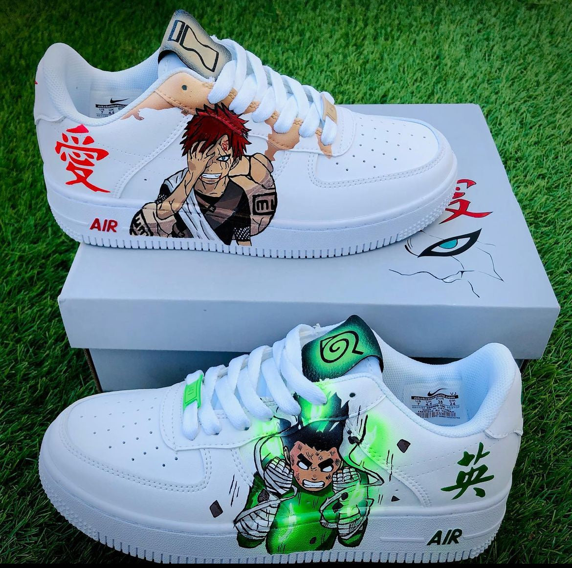 Gaara vs Rock lee AF1 Naruto Shippuden personalizado