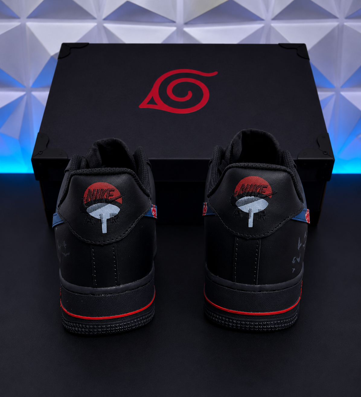 Naruto Inspired Air Force 1 – Itachi & Sasuke Uchiha Custom Design