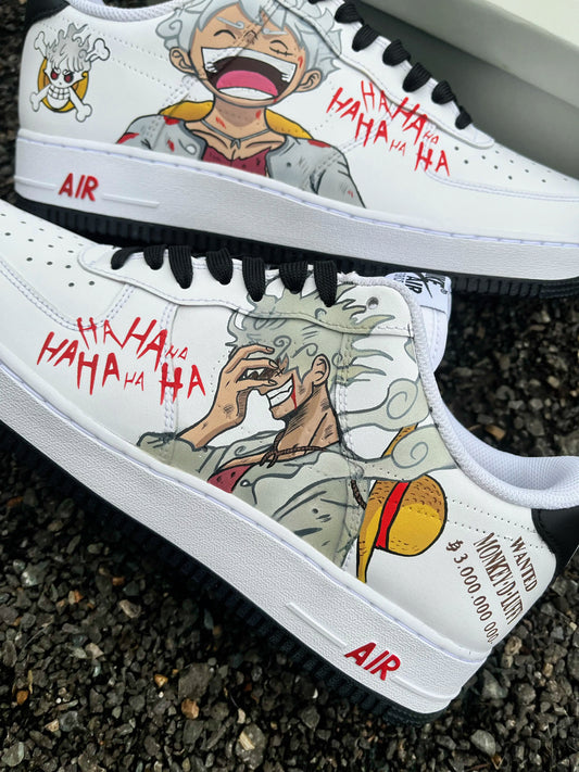 One piece luffy Gear 5 AIR FORCE 1 custom shoes