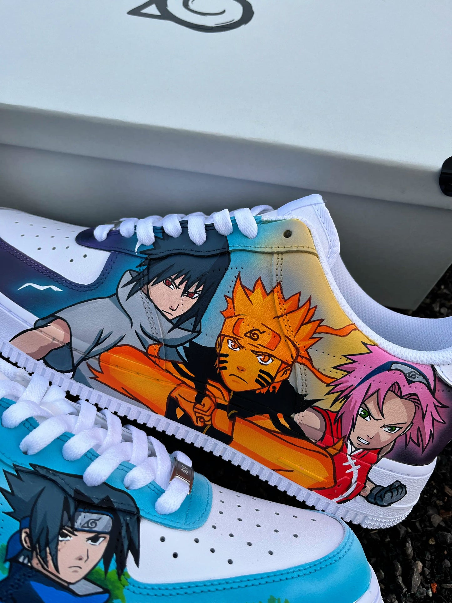 Team 7 Naruto sasuke sakura AF1 custom