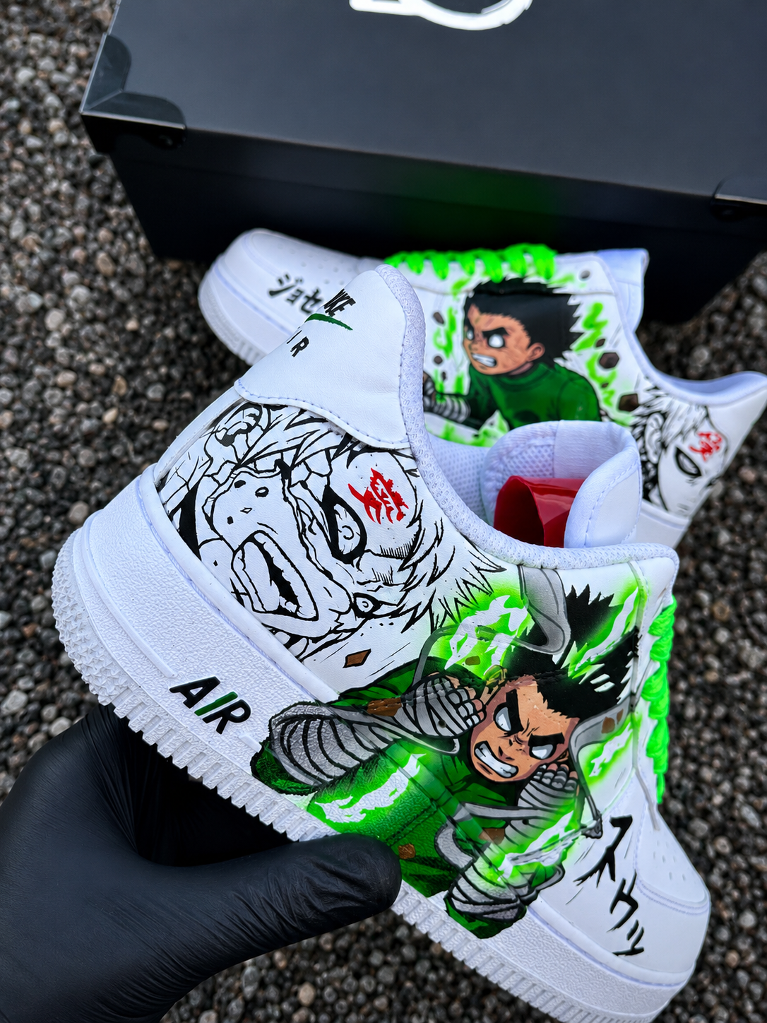 Rock lee / Naruto Custom Shoes AF1