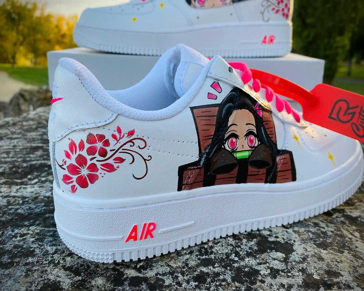 Custom shoes- Nezuko kimetsu no yaiba