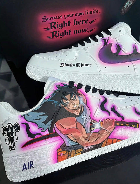 Yami sukehiro black clover custom shoes