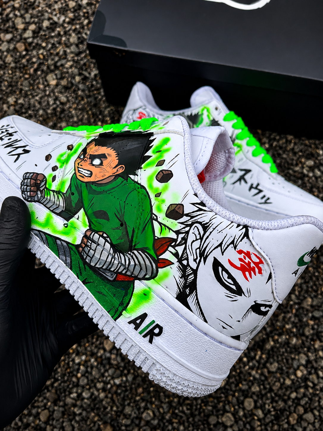 Rock lee / Naruto Custom Shoes AF1