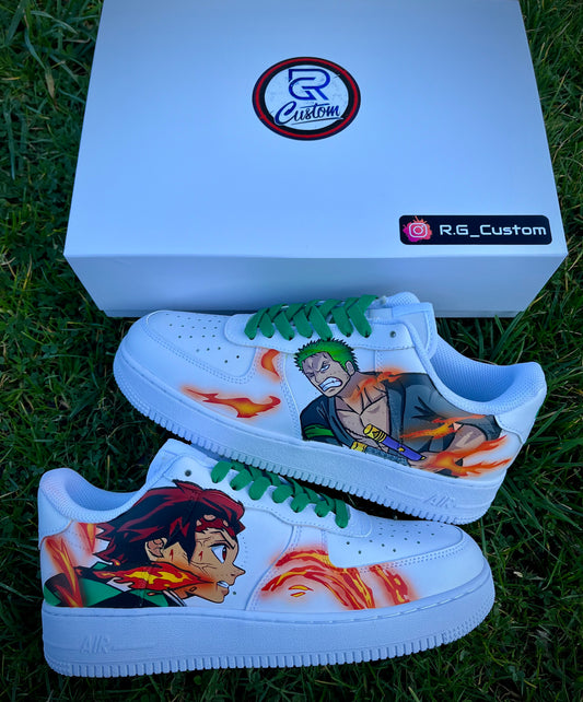 One piece / kimetsu no yaiba Zoro vs Tanjiro