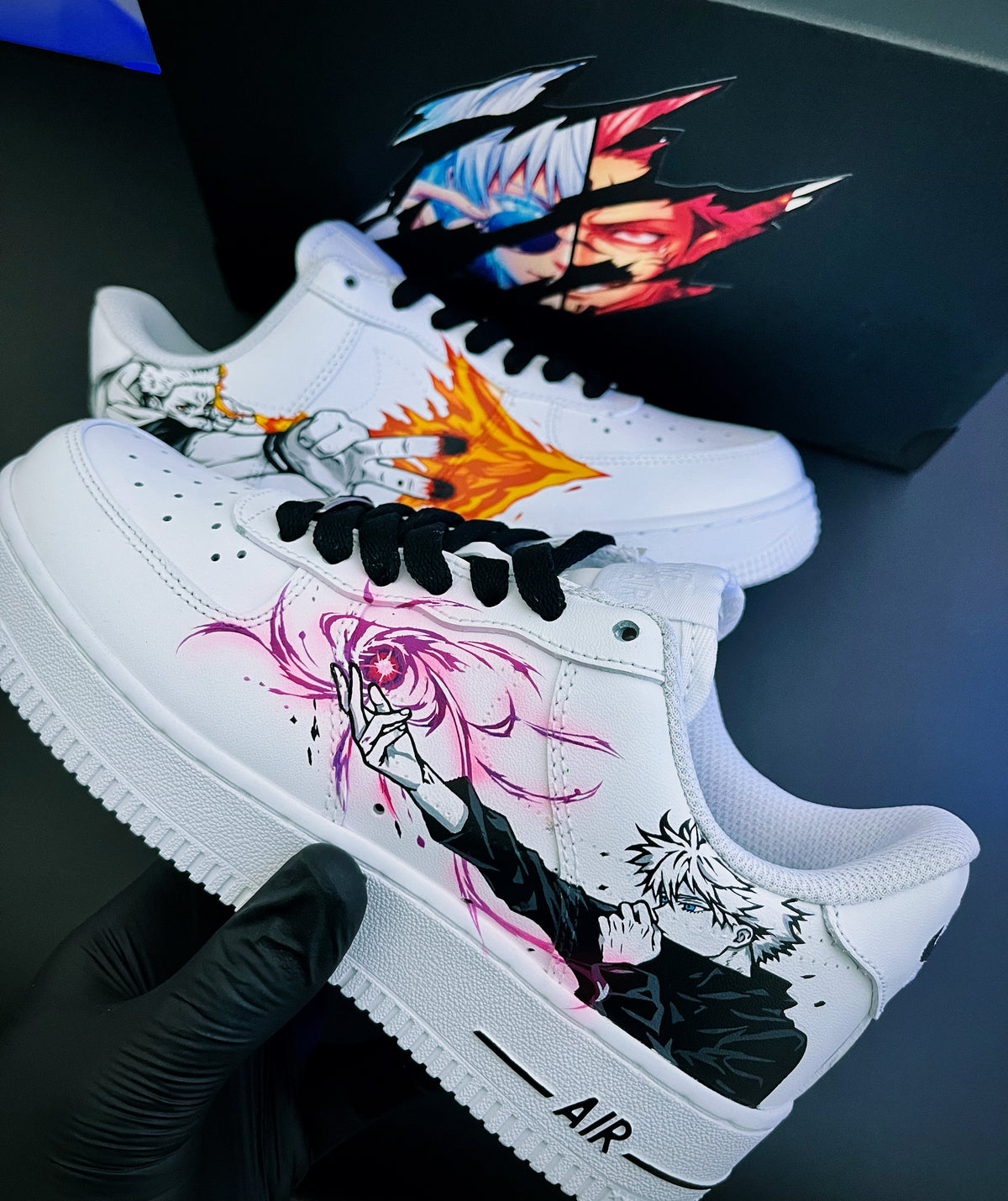 Jujutsu Kaisen Custom Nike Air Force 1 – Gojo & Sukuna