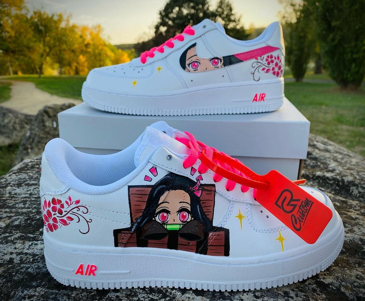 Custom shoes- Nezuko kimetsu no yaiba